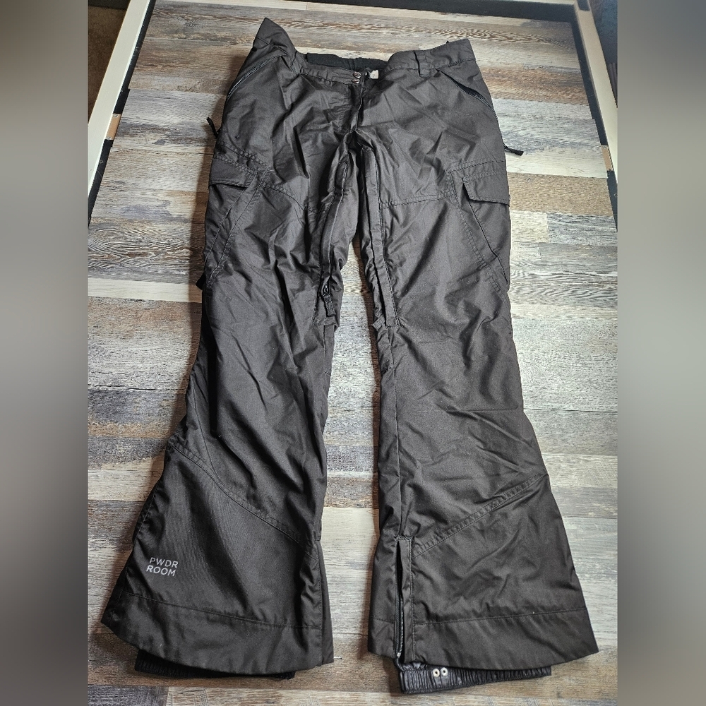 PWDR ROOM Ski Snow Pants Black Size Large
